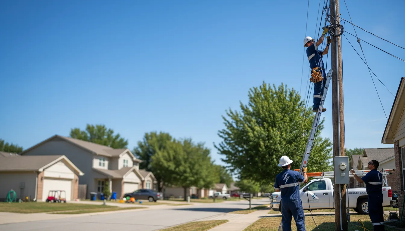 Residential electrician providing installation services in Houlton, ME